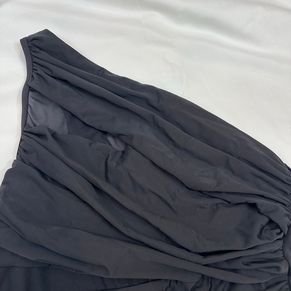 Miraclesuit‎ Jena One Shoulder One Piece Mesh Swimsuit | Black | SZ 16 - Picture 5 of 9